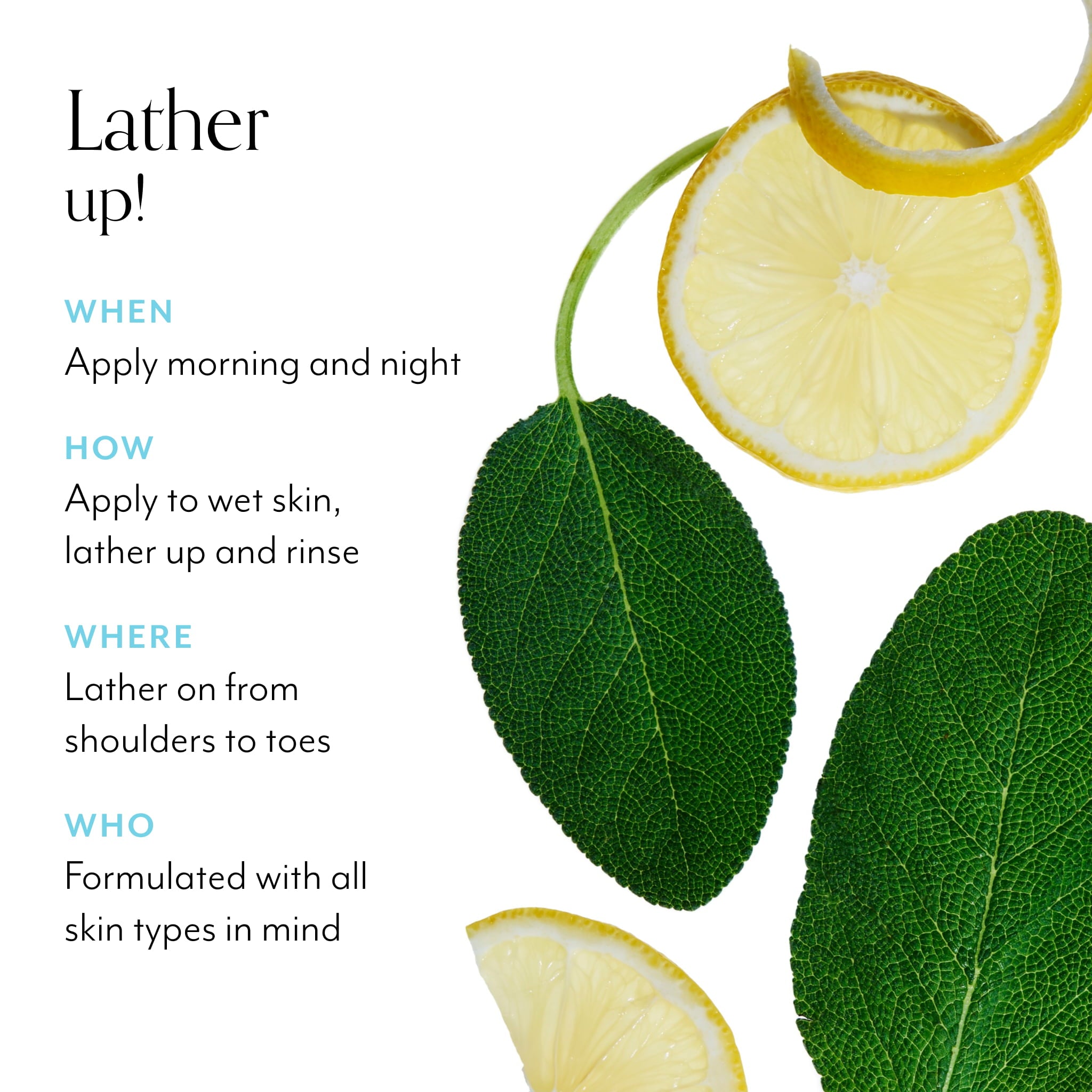 Laurageller Lemon & Sage Soapy Suds Body Wash - Image 4