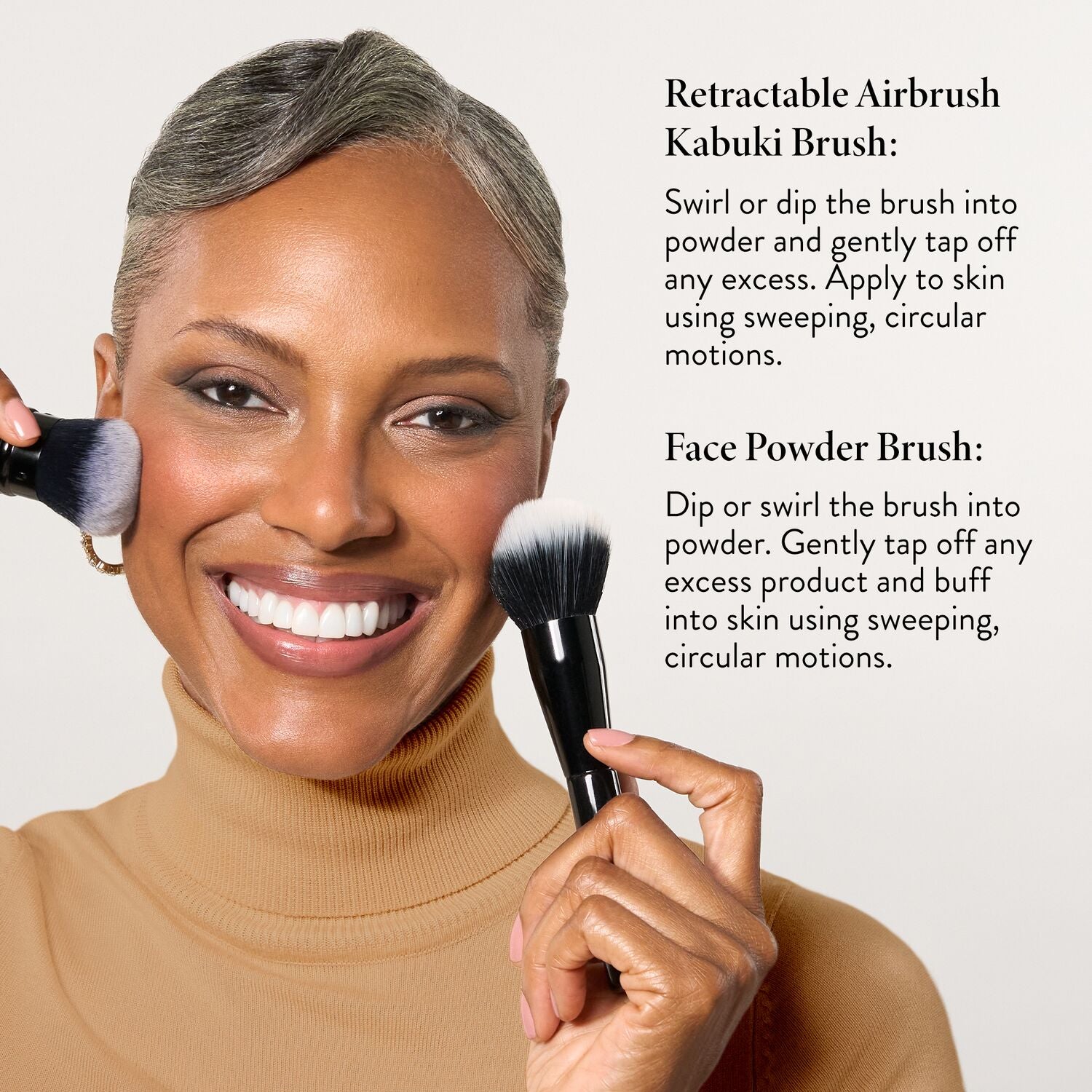 Laurageller Blending Beauties 2 PC Face Brush Set - Image 3