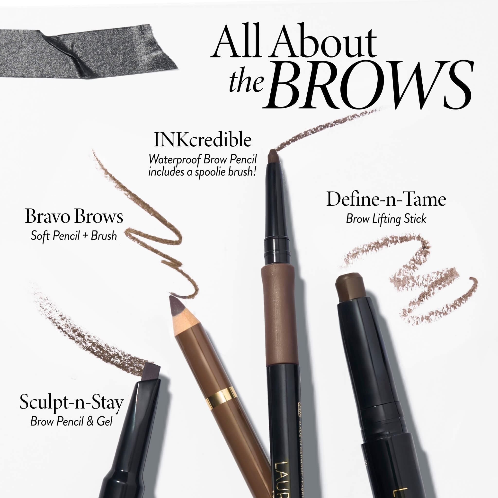 Laurageller Sculpt-n-Stay Waterproof Brow Pencil & Gel - Image 4