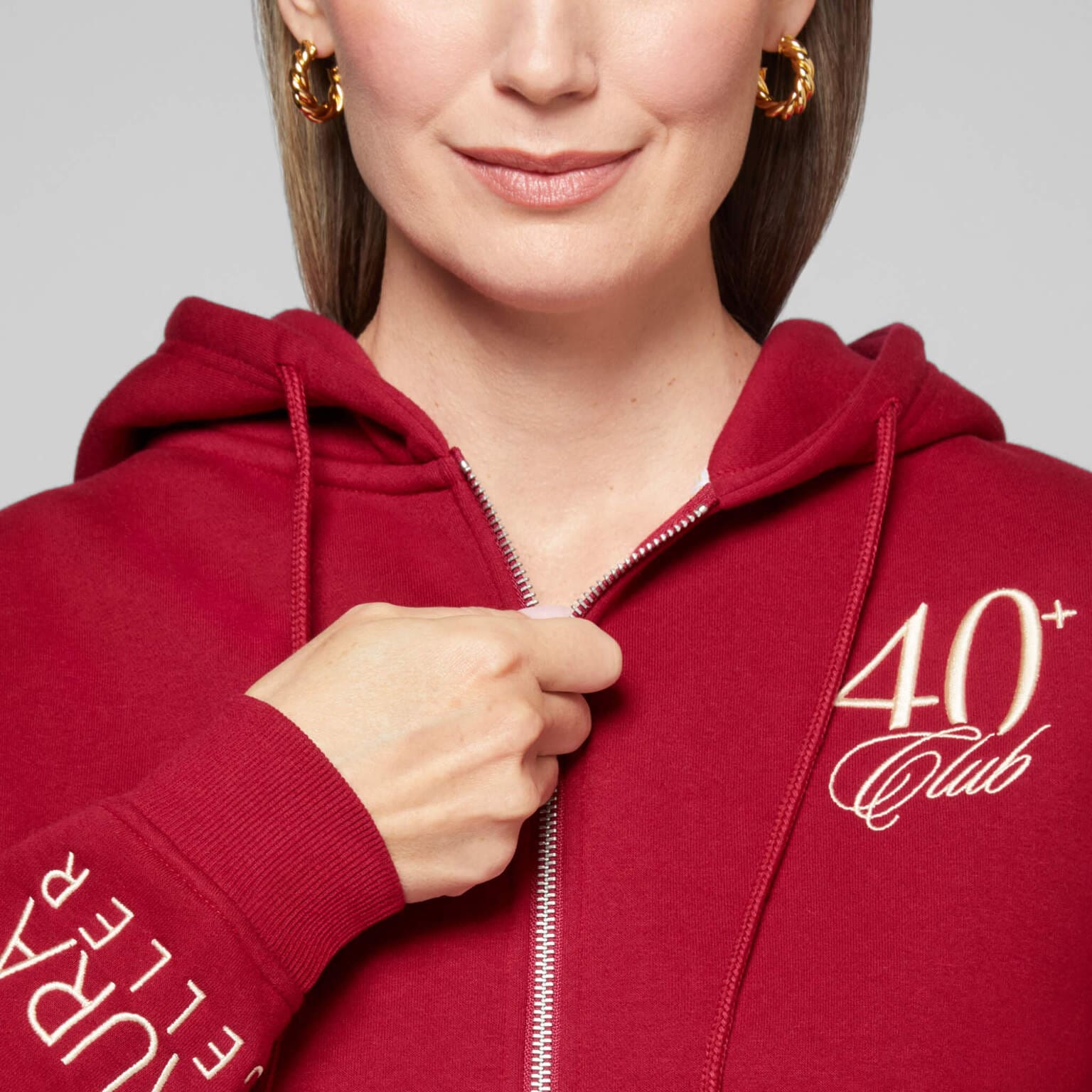 Laurageller The 40+ Club Zip-Up Sweatshirt - Image 3