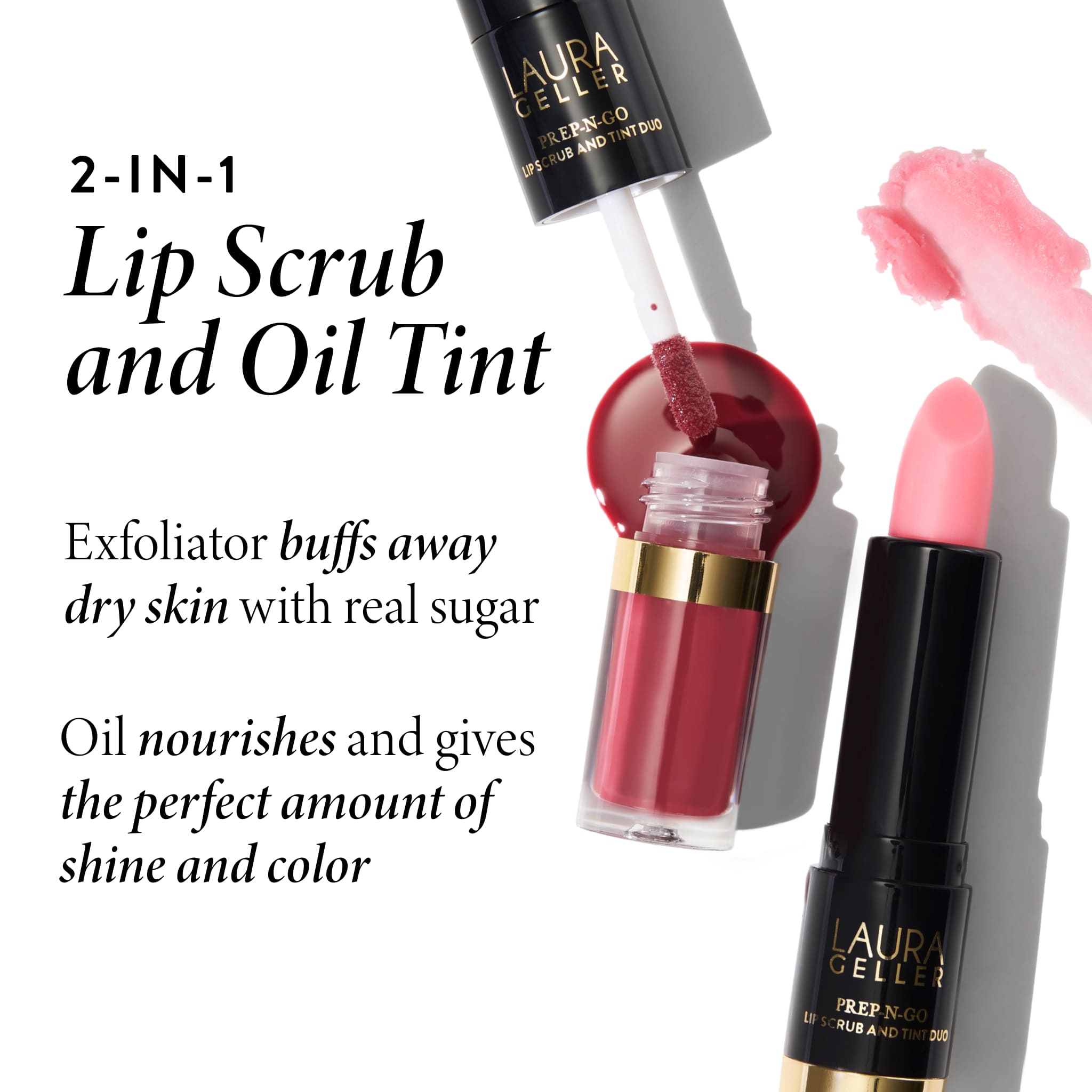 Laurageller Prep-n-Go Lip Scrub and Tint Duo - Image 3