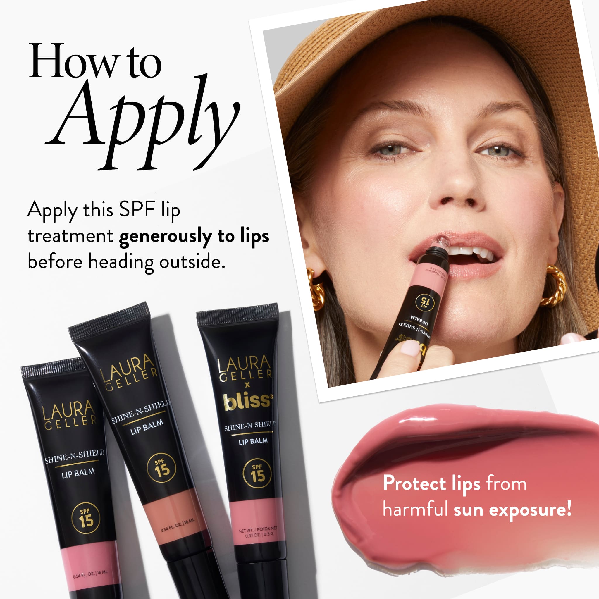 Laurageller Shine-n-Shield Lip Balm SPF 15 - Image 5
