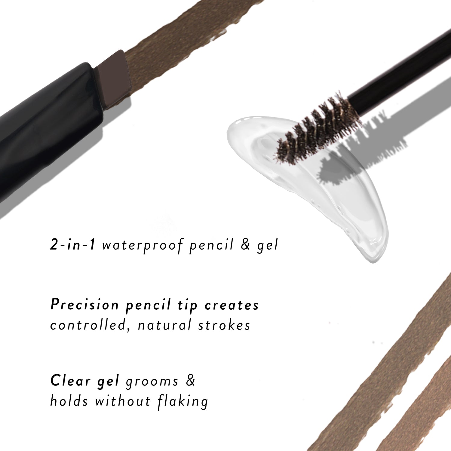 Laurageller Sculpt-n-Stay Waterproof Brow Pencil & Gel - Image 3
