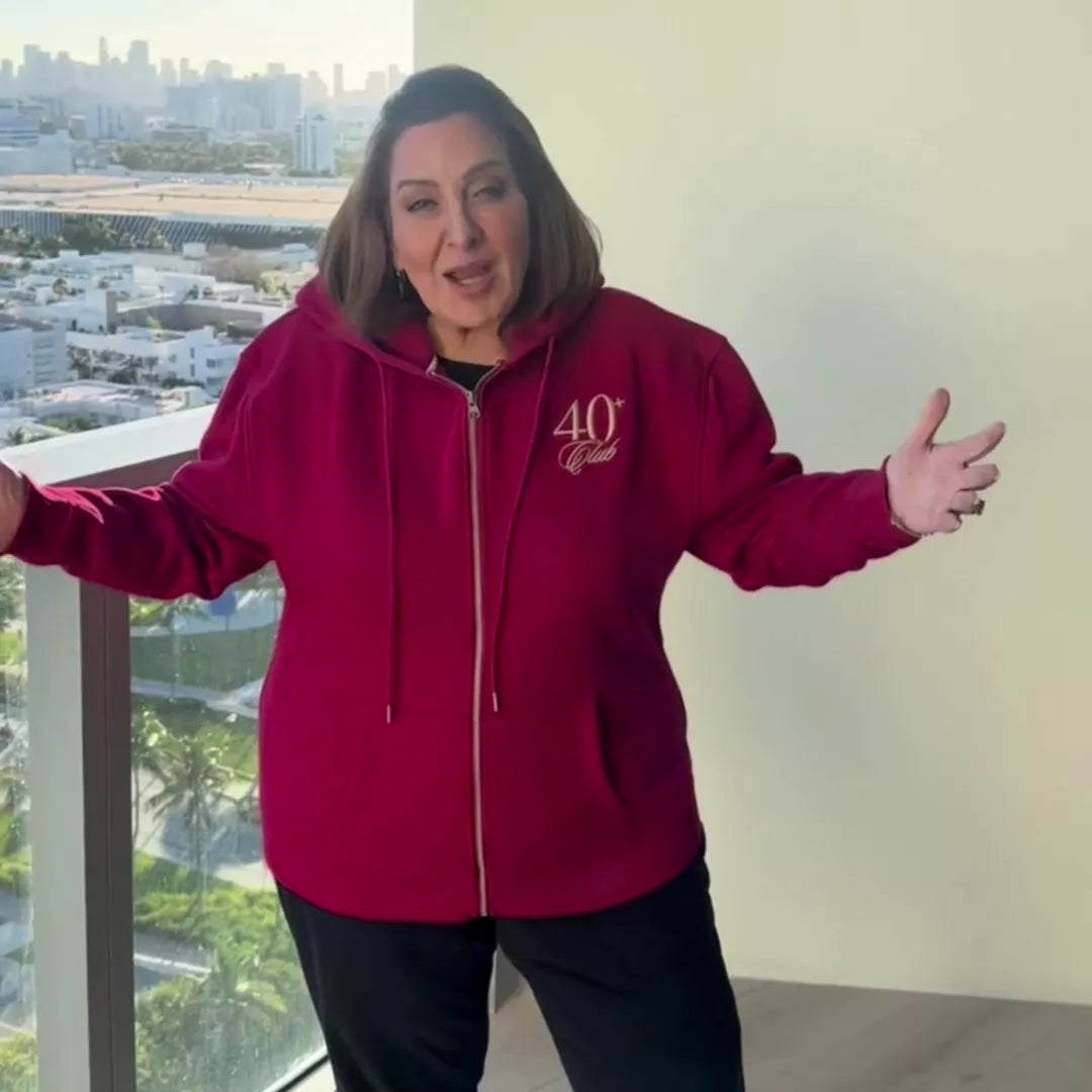 Laurageller The 40+ Club Zip-Up Sweatshirt - Image 2